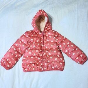 Epic Threads Pink Heart Puffer Jacket